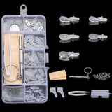 Maxbell Eye Glasses Nose Support Pads Eyeglass Repair Kit Micro Screwdriver StyleC