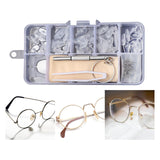 Maxbell Eye Glasses Nose Support Pads Eyeglass Repair Kit Micro Screwdriver StyleC