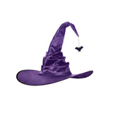 Maxbell Halloween Witch Hats Cosplay Costume Accessories Wide Brim Adult Wizard Bat