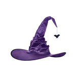 Maxbell Halloween Witch Hats Cosplay Costume Accessories Wide Brim Adult Wizard Bat