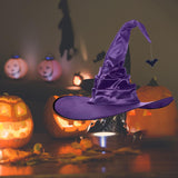 Maxbell Halloween Witch Hats Cosplay Costume Accessories Wide Brim Adult Wizard Bat