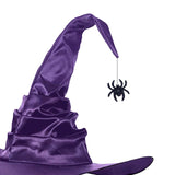 Maxbell Halloween Witch Hats Cosplay Costume Accessories Wide Brim Adult Wizard Spider