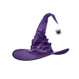 Maxbell Halloween Witch Hats Cosplay Costume Accessories Wide Brim Adult Wizard Spider