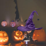 Maxbell Halloween Witch Hats Cosplay Costume Accessories Wide Brim Adult Wizard Spider