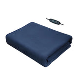 Maxbell Electric Heating Throw Plush Flannel Blanket for Elderly Outside Bedroom Blue