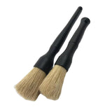 Maxbell 2 Pieces Car Automobile Detailing Brush with Hole for Interior Panels Black