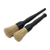 Maxbell 2 Pieces Car Automobile Detailing Brush with Hole for Interior Panels Black