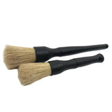 Maxbell 2 Pieces Car Automobile Detailing Brush with Hole for Interior Panels Black