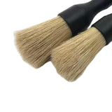 Maxbell 2 Pieces Car Automobile Detailing Brush with Hole for Interior Panels Black