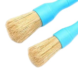 Maxbell 2 Pieces Car Automobile Detailing Brush with Hole for Interior Panels Blue