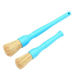 Maxbell 2 Pieces Car Automobile Detailing Brush with Hole for Interior Panels Blue
