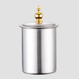 Maxbell Large Tray Stainless Steel with Tray for Hotel Argent