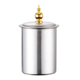 Maxbell Large Tray Stainless Steel with Tray for Hotel Argent