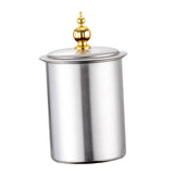 Maxbell Large Tray Stainless Steel with Tray for Hotel Argent
