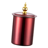 Maxbell Large Tray Stainless Steel with Tray for Hotel Red