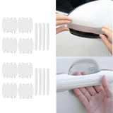 Maxbell Door Handle Film Protector Stickers protective Mouldings 4x bowl  4x Strips