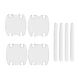 Maxbell Door Handle Film Protector Stickers protective Mouldings 4x bowl  4x Strips
