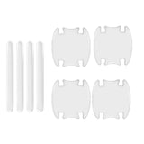 Maxbell Door Handle Film Protector Stickers protective Mouldings 4x bowl  4x Strips