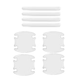 Maxbell Door Handle Film Protector Stickers protective Mouldings 4x bowl  4x Strips