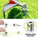 Maxbell Aluminium Trimmer Head Spool Set with 4 Mower Rope Convenient to Change