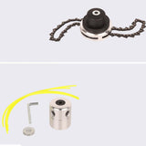 Maxbell Aluminium Trimmer Head Spool Set with 4 Mower Rope Convenient to Change
