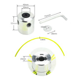 Maxbell Aluminium Trimmer Head Spool Set with 4 Mower Rope Convenient to Change