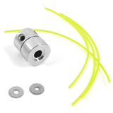 Maxbell Aluminium Trimmer Head Spool Set with 4 Mower Rope Convenient to Change
