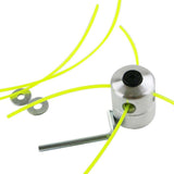 Maxbell Aluminium Trimmer Head Spool Set with 4 Mower Rope Convenient to Change