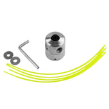 Maxbell Aluminium Trimmer Head Spool Set with 4 Mower Rope Convenient to Change