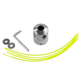 Maxbell Aluminium Trimmer Head Spool Set with 4 Mower Rope Convenient to Change