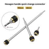 Maxbell Drill Bit Holder Extension Adapter 1/4 Hexagonal Shank Quick Release Universal 0 to 150mm