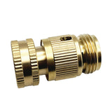 Maxbell Brass Garden Hose Connector 3/4 inch for Lawn Sprinkler Watering Device