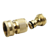 Maxbell Brass Garden Hose Connector 3/4 inch for Lawn Sprinkler Watering Device