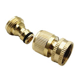 Maxbell Brass Garden Hose Connector 3/4 inch for Lawn Sprinkler Watering Device