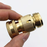 Maxbell Brass Garden Hose Connector 3/4 inch for Lawn Sprinkler Watering Device