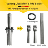 Maxbell stone Splitter Hand Tools use Heavy Duty stone 16mm
