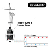 Maxbell Permanent Water Pressure Pump Auto Heater garden Sink Silent Shower white