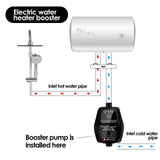 Maxbell Permanent Water Pressure Pump Auto Heater garden Sink Silent Shower black