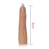 Maxbell Nail finger Fake Finger Nail Manicure for Practicing Women Beginners Style A