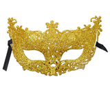 Maxbell Glitter Masquerade Mask Costumes Accessory Fancy Dress Cosplay Women Men Aureate
