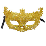 Maxbell Glitter Masquerade Mask Costumes Accessory Fancy Dress Cosplay Women Men Aureate