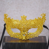 Maxbell Glitter Masquerade Mask Costumes Accessory Fancy Dress Cosplay Women Men Aureate