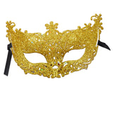 Maxbell Glitter Masquerade Mask Costumes Accessory Fancy Dress Cosplay Women Men Aureate