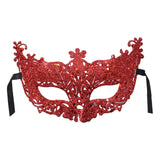 Maxbell Glitter Masquerade Mask Costumes Accessory Fancy Dress Cosplay Women Men Red