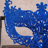 Maxbell Glitter Masquerade Mask Costumes Accessory Fancy Dress Cosplay Women Men Blue