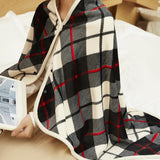 Maxbell Electric Heated Blanket Heating Shawl Adults Soft for Living Room Red