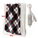 Maxbell Electric Heated Blanket Heating Shawl Adults Soft for Living Room Red
