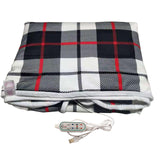 Maxbell Electric Heated Blanket Heating Shawl Adults Soft for Living Room Red