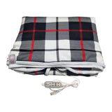 Maxbell Electric Heated Blanket Heating Shawl Adults Soft for Living Room Red