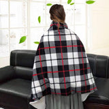 Maxbell Electric Heated Blanket Heating Shawl Adults Soft for Living Room Red